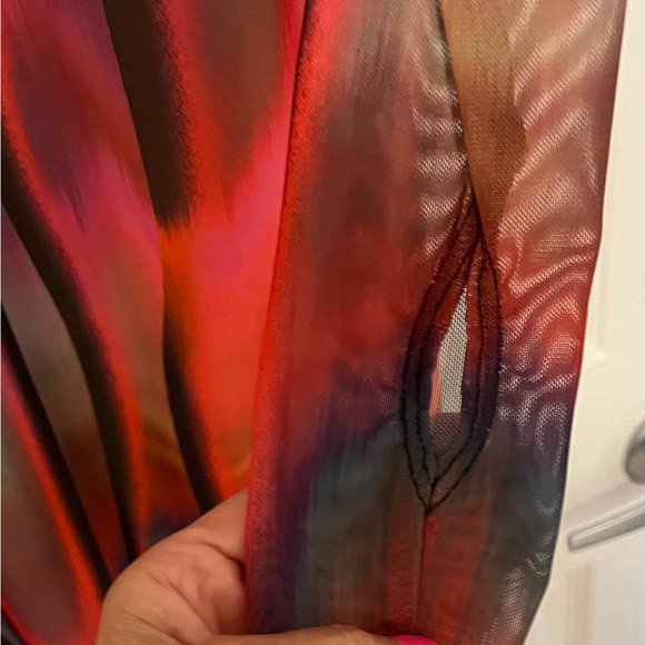 AFRM Sheer Multi Color Maxi Dress (with liner) WORN ONCE - Picture 4 of 5